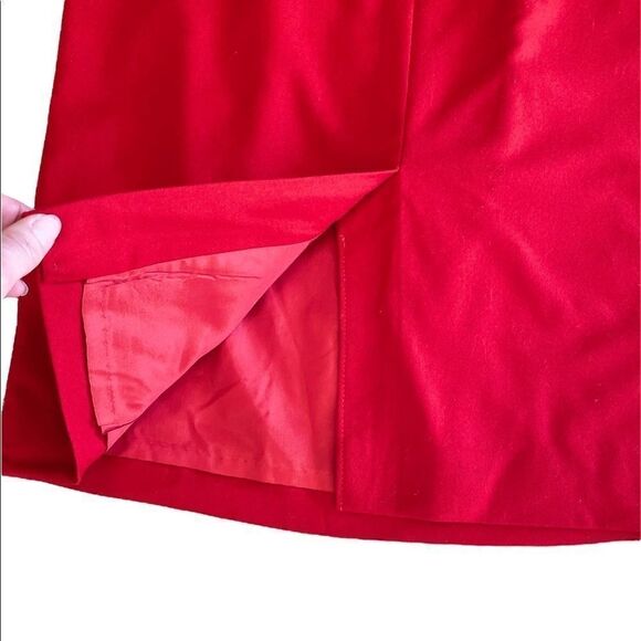 Pendelton Wool Cherry Red 2pc Skirt Suit Made in USA Size 10 - Picture 6 of 8